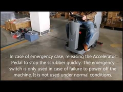 Guida a batteria sul lavaggio del pavimento per pavimenti commerciali resistenti