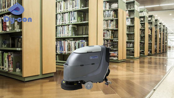 Lavasciuga Pavimenti Silenziosa per Biblioteca con Sistema di Guida Assistita da Spazzola 18 pollici/20 pollici Arresto Automatico Spazzole Pulizia Delicata